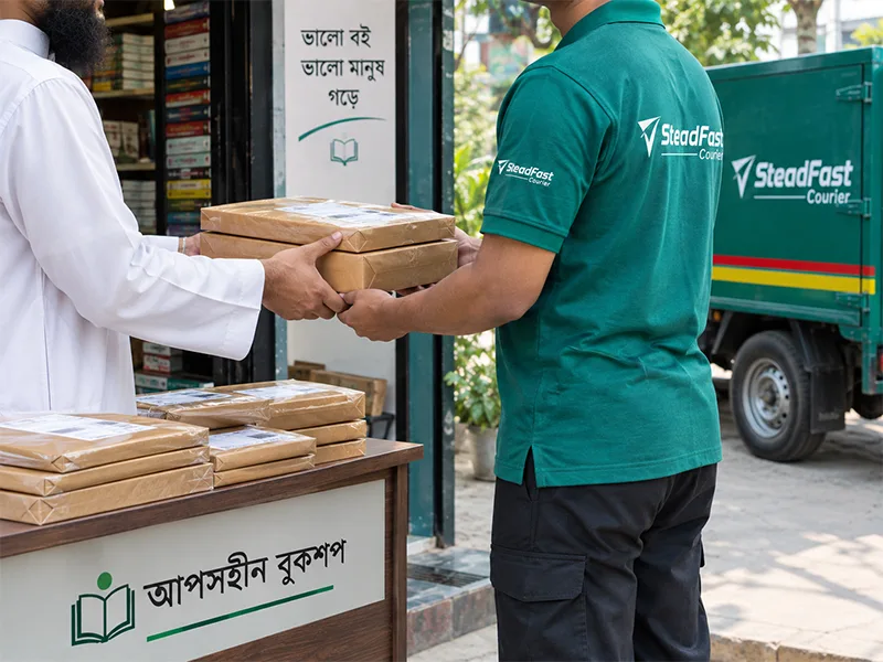 কুরিয়ারের কাছে পার্সেল হস্তান্তর